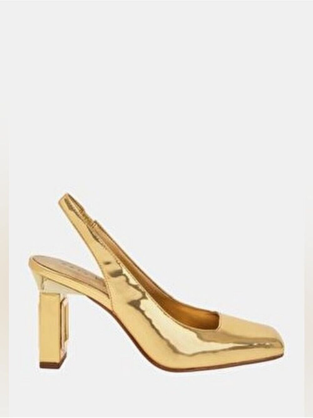 Katy Perry The Hollow Heel Metallic Gold Slingback Pumps, Size 11
